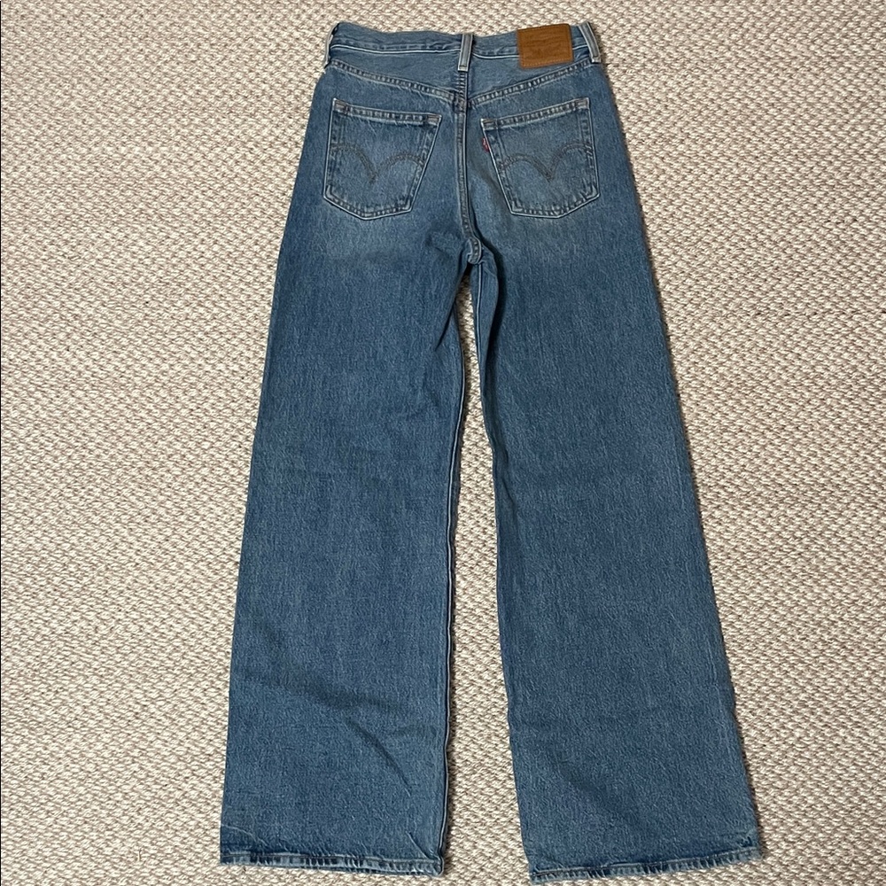 Levi’s | Ribcage Wide Leg Blue Jeans